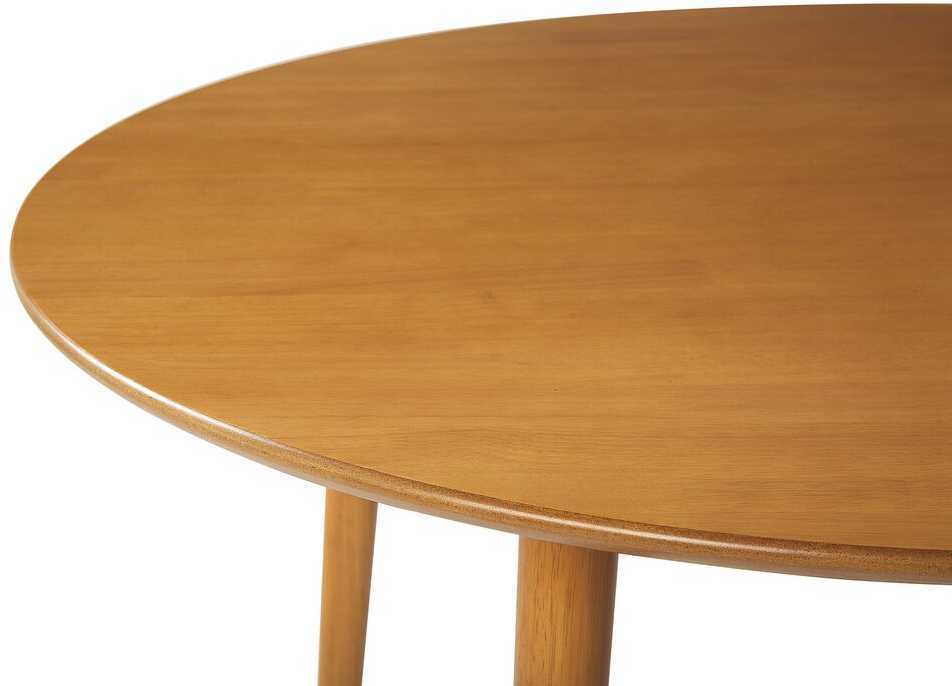 Beliani Valgomojo stalas RADAN šviesiai rudas 110 cm 110 cm