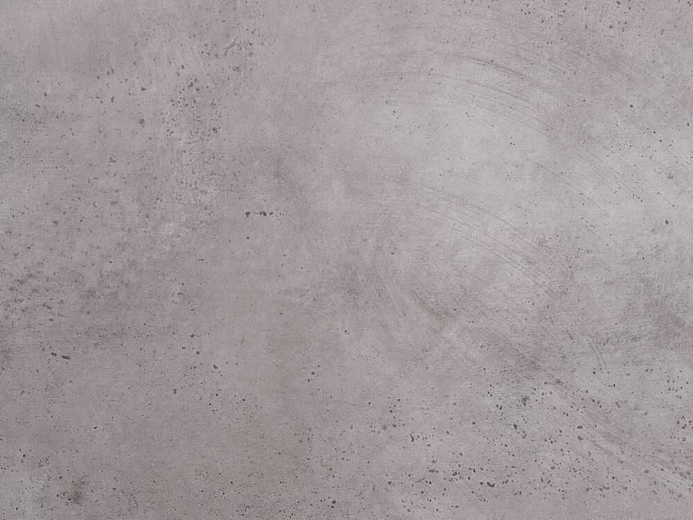 Beliani Valgomojo stalas ODEON Pilkas betono efektas 120 cm 120 cm