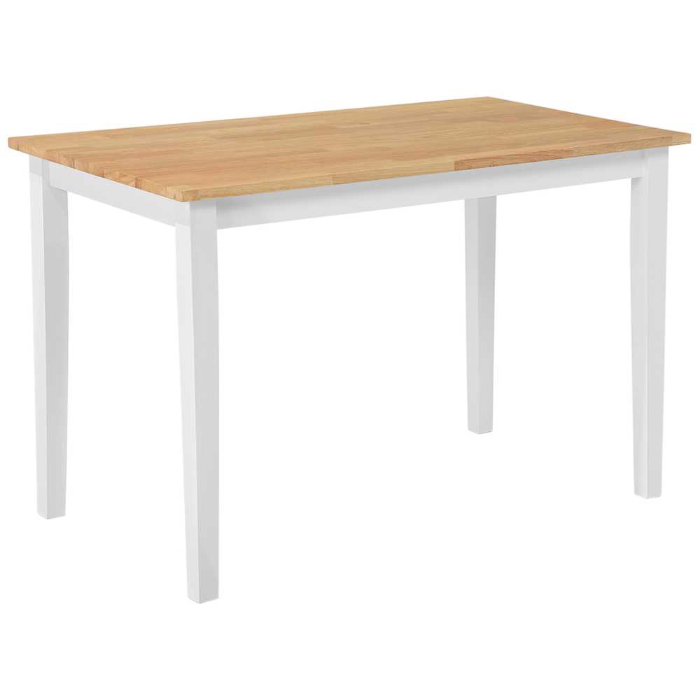 Beliani Valgomojo stalas GEORGIA šviesaus ąžuolo spalvos 110 cm 60 cm