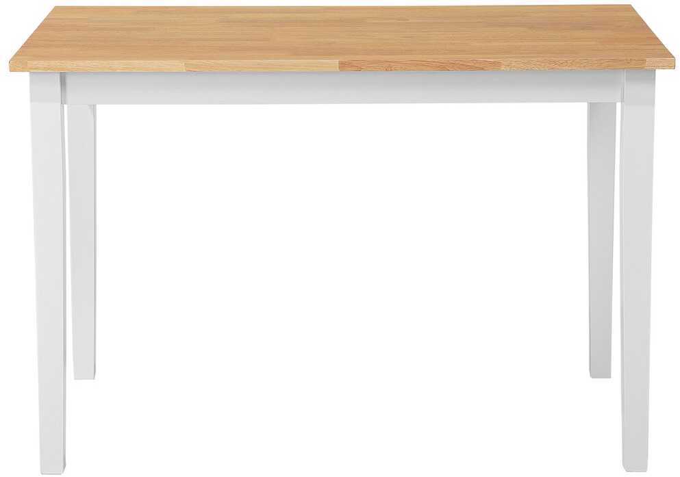 Beliani Valgomojo stalas GEORGIA šviesaus ąžuolo spalvos 110 cm 60 cm