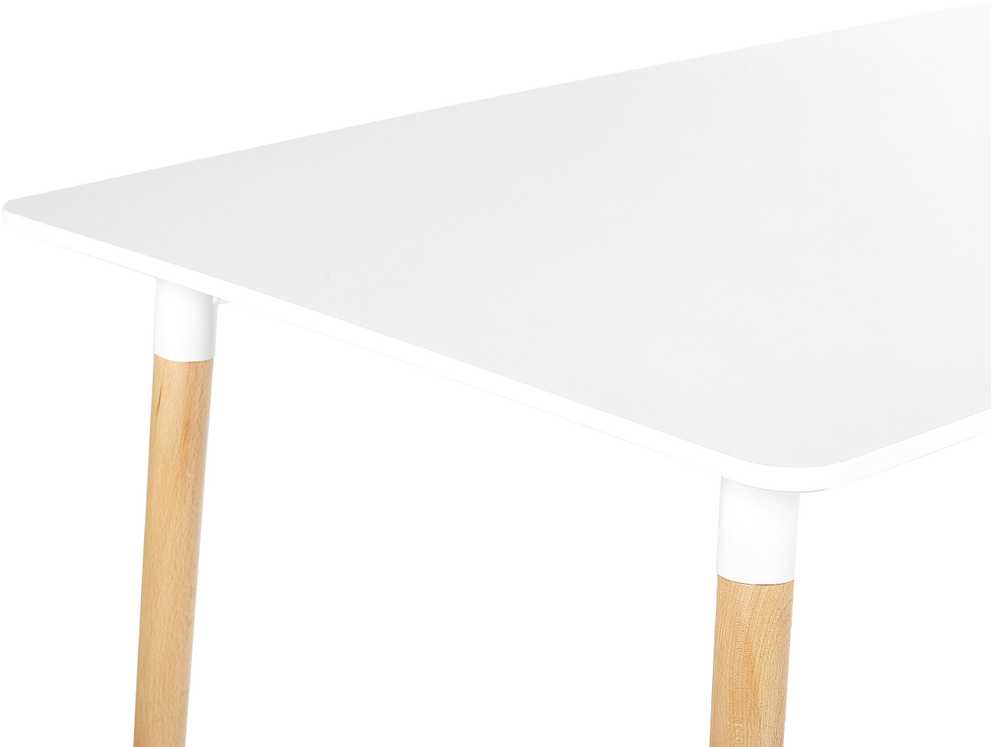 Beliani Valgomojo stalas NEWBERRY baltas 120 cm x 80 cm