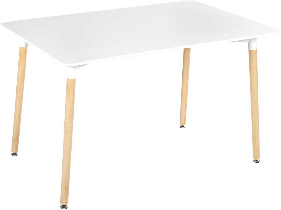 Beliani Valgomojo stalas NEWBERRY baltas 120 cm x 80 cm