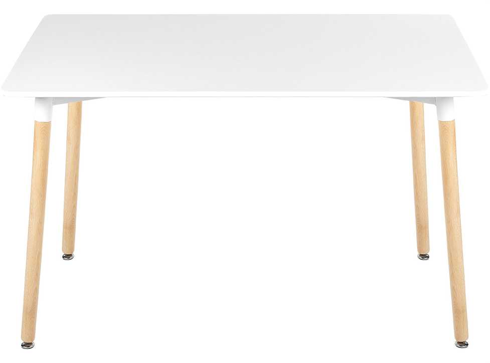 Beliani Valgomojo stalas NEWBERRY baltas 120 cm x 80 cm