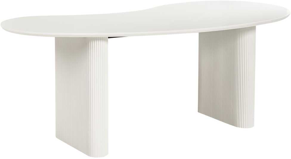 Beliani Valgomojo stalas PEERY baltas 198 cm 93 cm