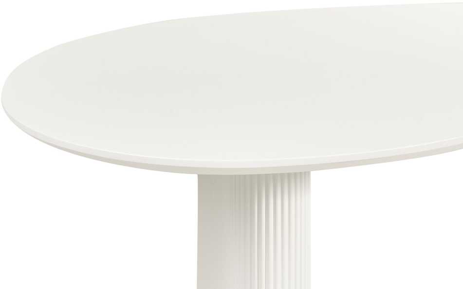 Beliani Valgomojo stalas PEERY baltas 198 cm 93 cm