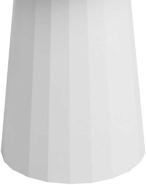 Beliani Valgomojo stalas PLATO baltas 100 cm metalinis