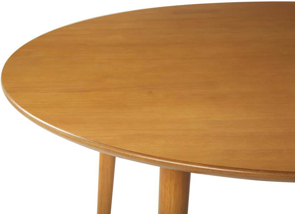 Beliani Valgomojo stalas RADAN šviesiai rudas 110 cm 110 cm