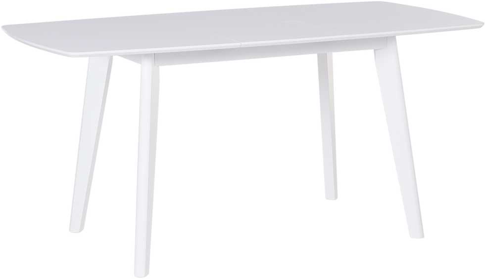 Beliani Išskleidžiamas valgomojo stalas SANFORD baltas 120/160 cm 80 cm