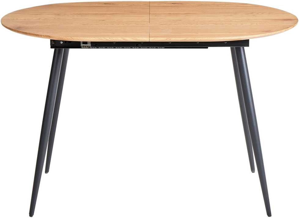 Beliani Išskleidžiamas valgomojo stalas CLAVET šviesiai rudas 120/160 cm 80 cm