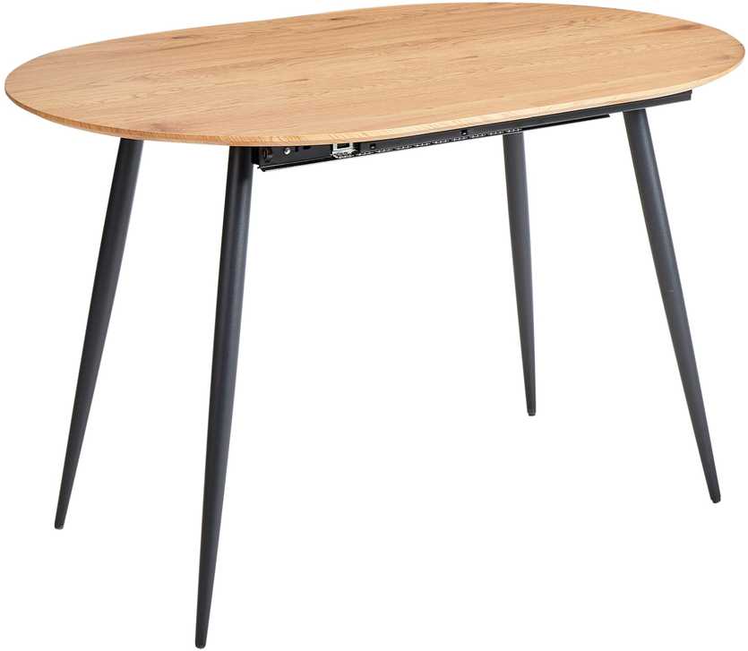 Beliani Išskleidžiamas valgomojo stalas CLAVET šviesiai rudas 120/160 cm 80 cm