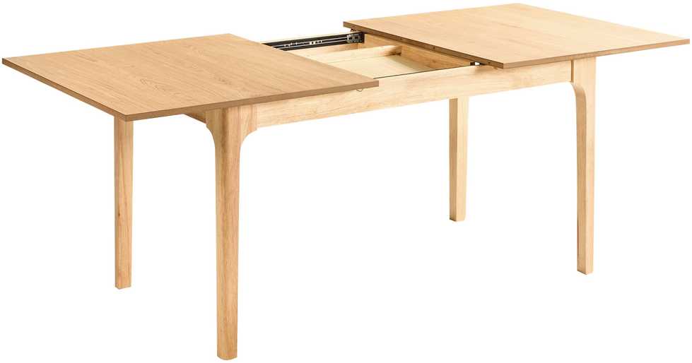 Beliani Išskleidžiamas valgomojo stalas DELMAS Šviesus uosio atspalvis 160/200 cm 90 cm