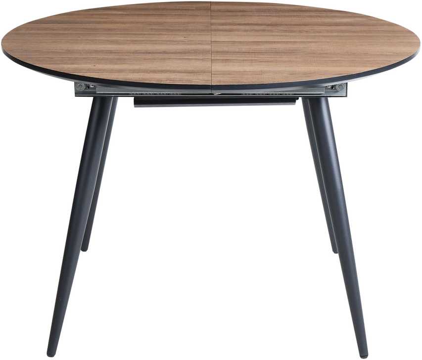 Beliani Išskleidžiamas valgomojo stalas SENIAC rudas 110/150 cm 112 cm