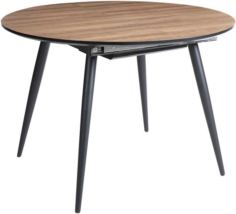 Beliani Išskleidžiamas valgomojo stalas SENIAC rudas 110/150 cm 112 cm