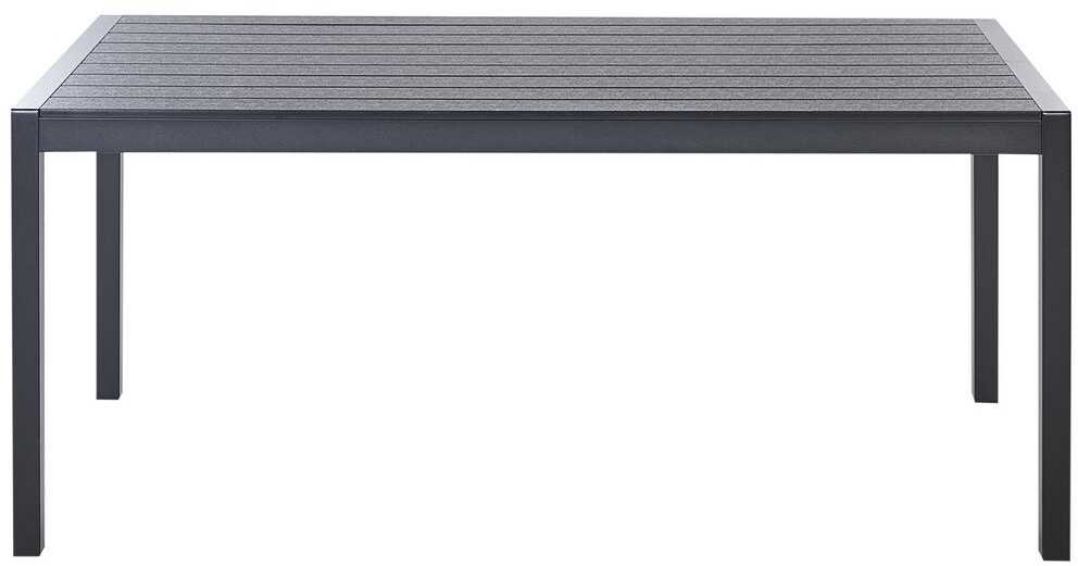 Beliani Sodo stalas VERNIO 180 cm 90 cm metalinis juodas