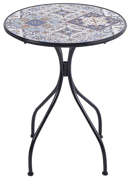 Beliani Bistro staliukas CIVITA 60 cm, metalinis, juodas