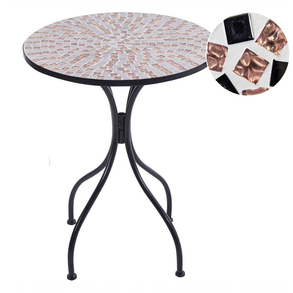 Beliani Bistro staliukas CARPINO 60 cm juodas