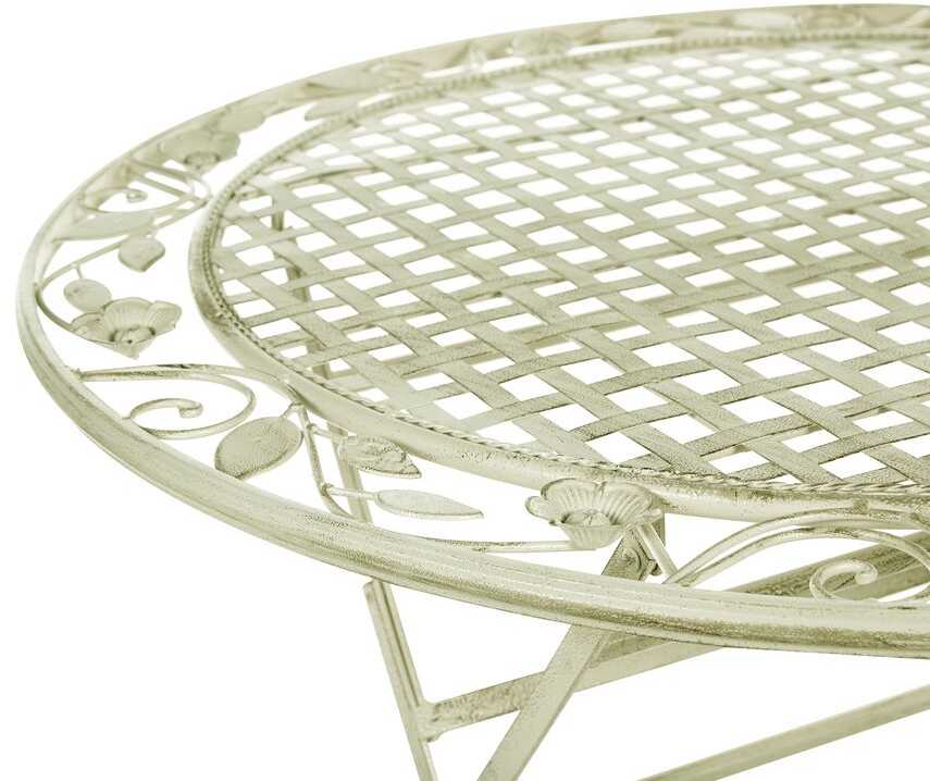 Beliani Bistro staliukas BIVIO 70 cm 70 cm metalinis šviesiai žalias