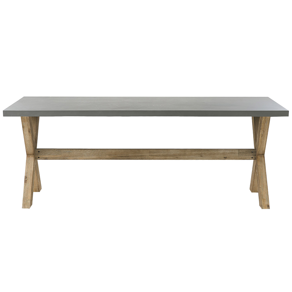 Beliani Sodo stalas OLBIA 200 cm 100 cm betono spalvos