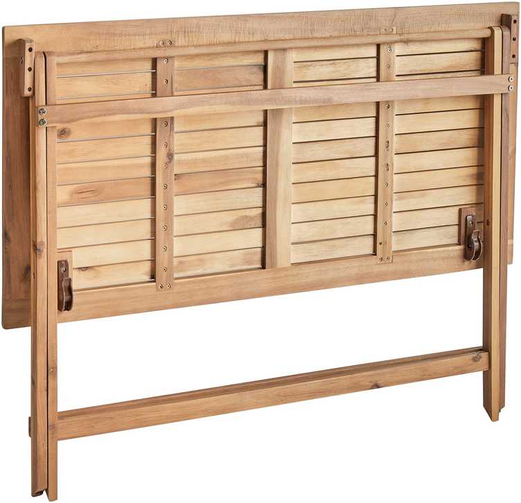 Beliani Sodo stalas PROSSEDI 120 x 60 cm, akacijos mediena, rudas