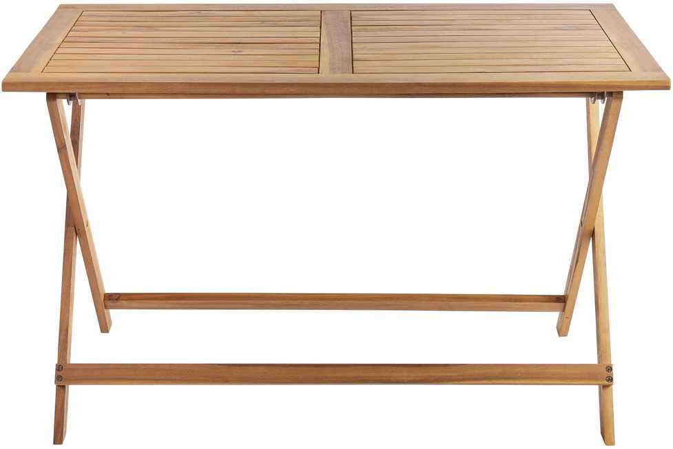 Beliani Sodo stalas PROSSEDI 120 x 60 cm, akacijos mediena, rudas