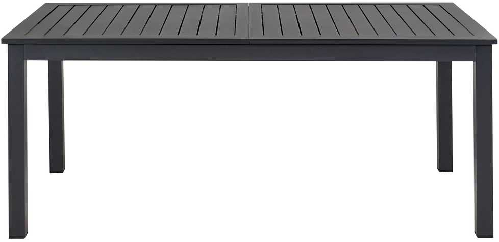 Beliani Išskleidžiamas sodo stalas SKALOMA 180/240 cm 90 cm metalinis tamsiai pilkas