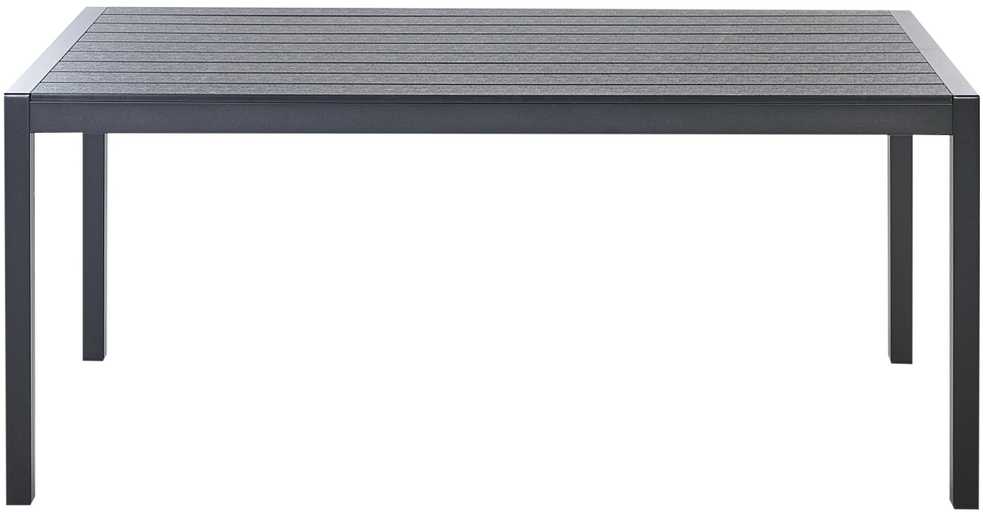 Beliani Sodo stalas VERNIO 180 cm 90 cm metalinis juodas