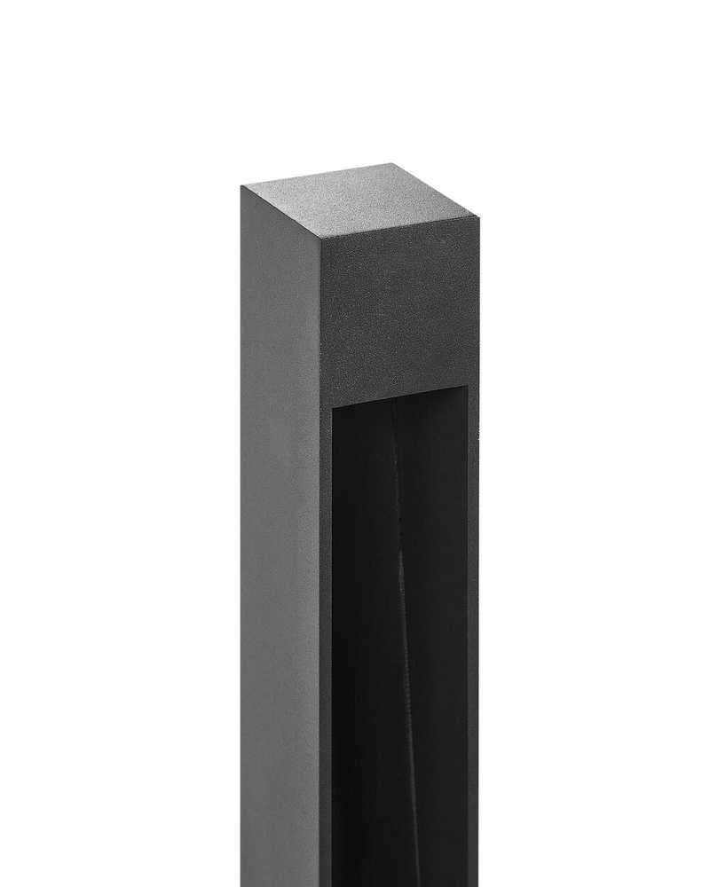 Beliani Sodo šviestuvas stulpas LED SABINO juodas