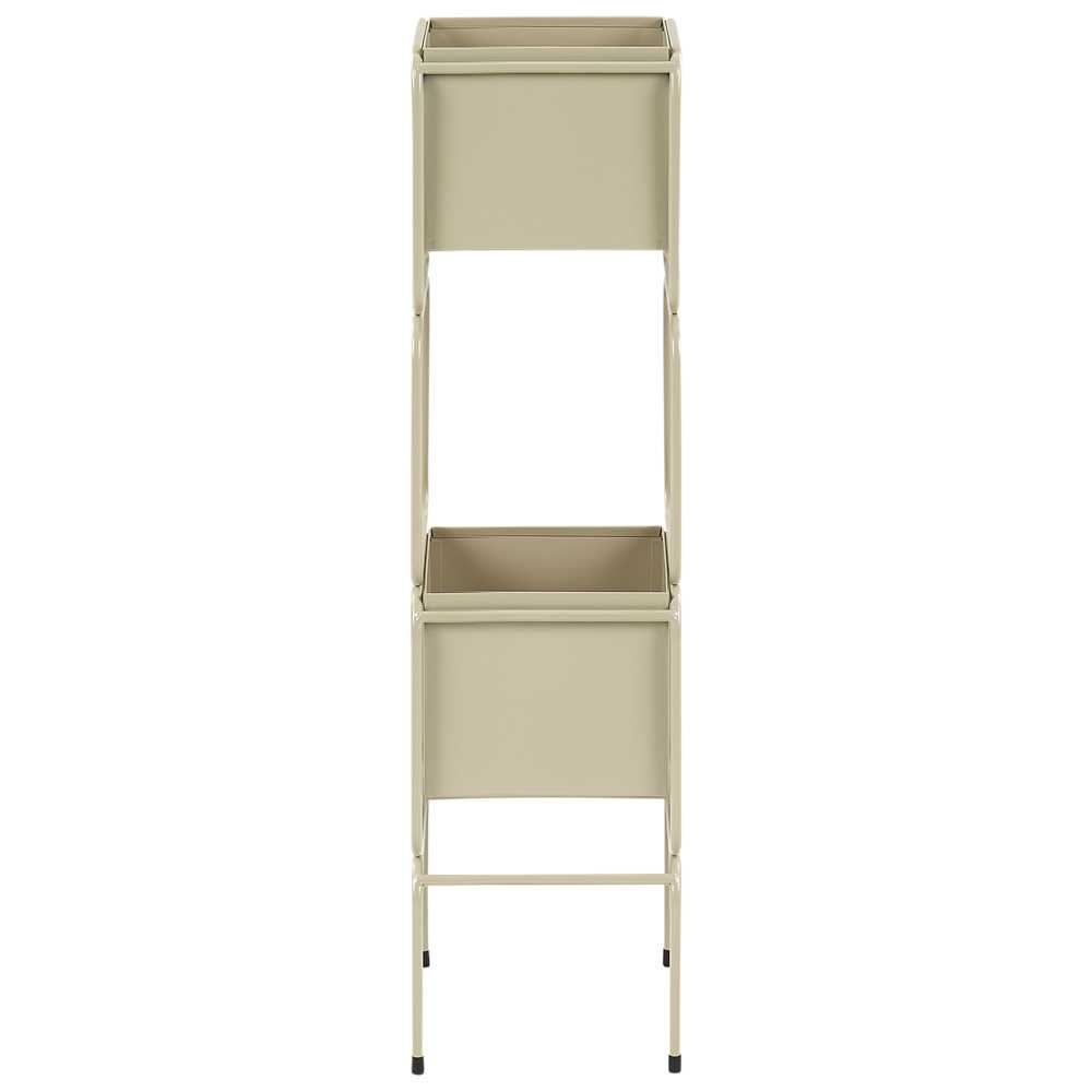 Beliani Gėlių stovas COTINUS Metalinis 20 cm smėlio spalvos
