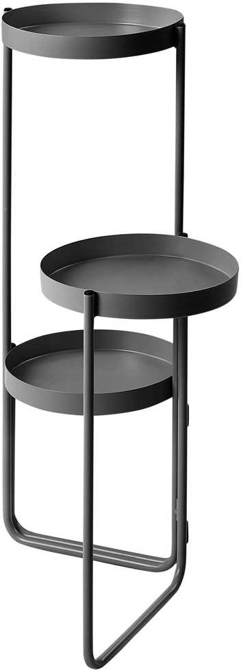 Beliani Gėlių stovas FRAGARIA metalinis 42 cm juodas