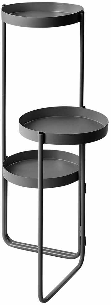 Beliani Gėlių stovas FRAGARIA metalinis 42 cm juodas