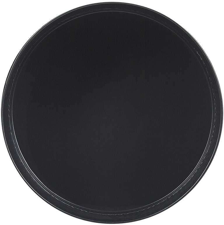 Beliani Gėlių stovas LEIKA 29 cm juodas metalinis