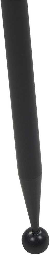 Beliani Gėlių stovas LEIKA 29 cm juodas metalinis