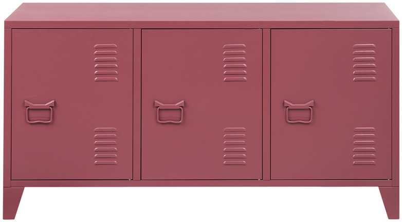 Beliani Biuro spintelė CARDIFF metalinė bordo