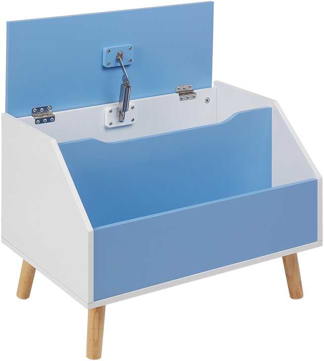 Beliani Žaislų dėžė CASPER 43 cm mėlyna
