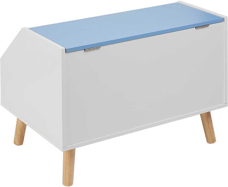 Beliani Žaislų dėžė CASPER 43 cm mėlyna