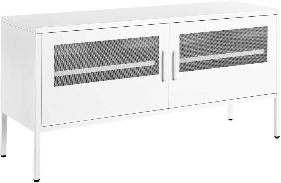 Beliani TV staliukas 2 Durys Metalas Sideboard Balta MORLEY 330160 (Balta)