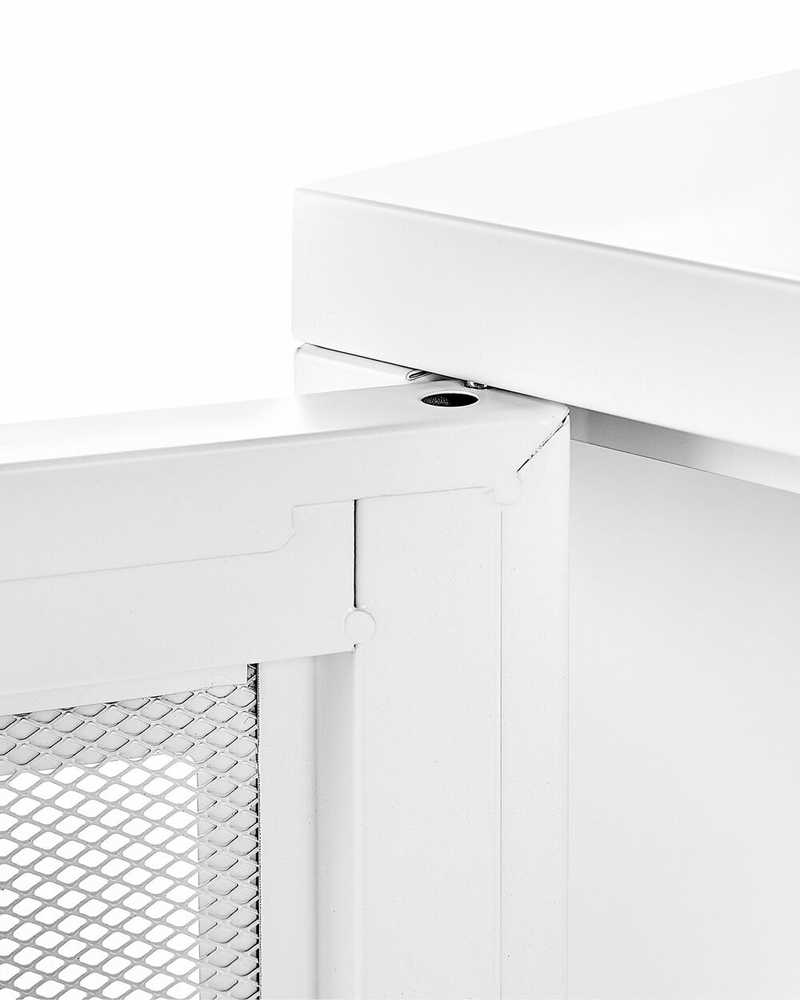 Beliani TV staliukas 2 Durys Metalas Sideboard Balta MORLEY 330160 (Balta)