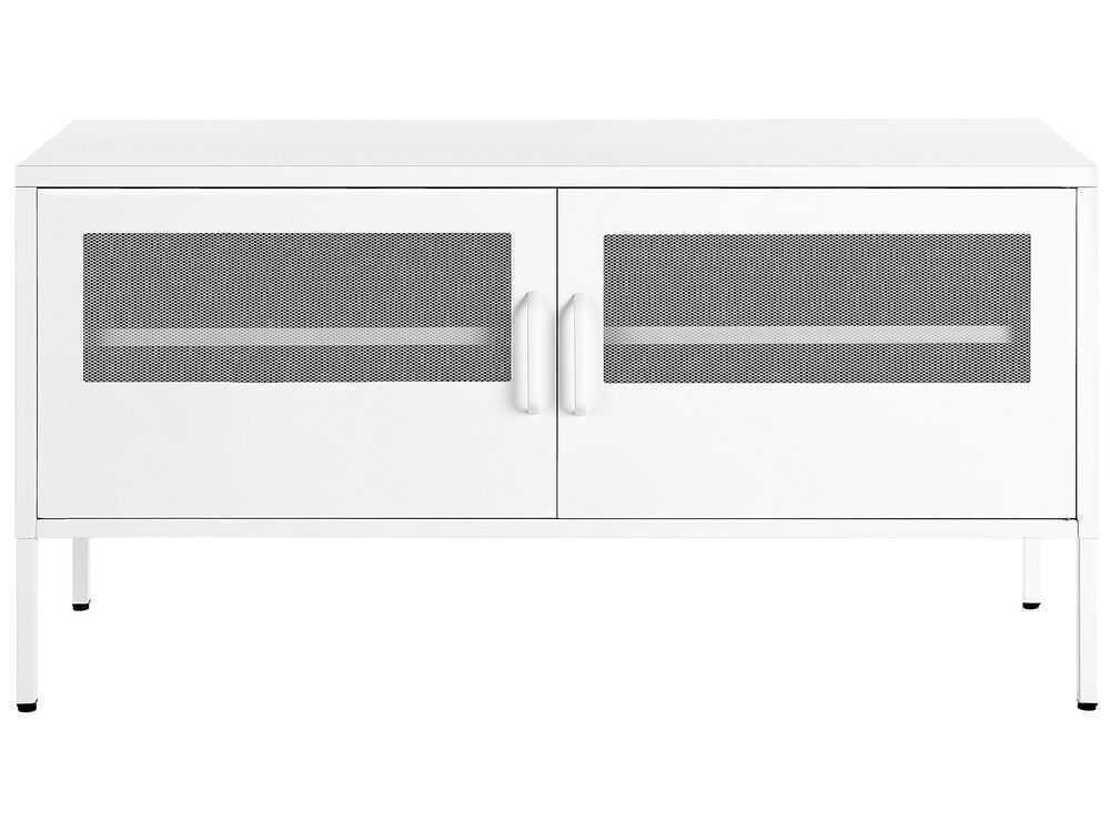 Beliani TV staliukas 2 Durys Metalas Sideboard Balta MORLEY 330160 (Balta)
