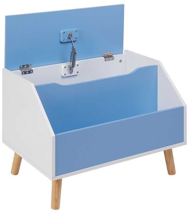 Beliani Žaislų dėžė CASPER 43 cm mėlyna
