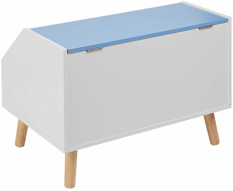 Beliani Žaislų dėžė CASPER 43 cm mėlyna