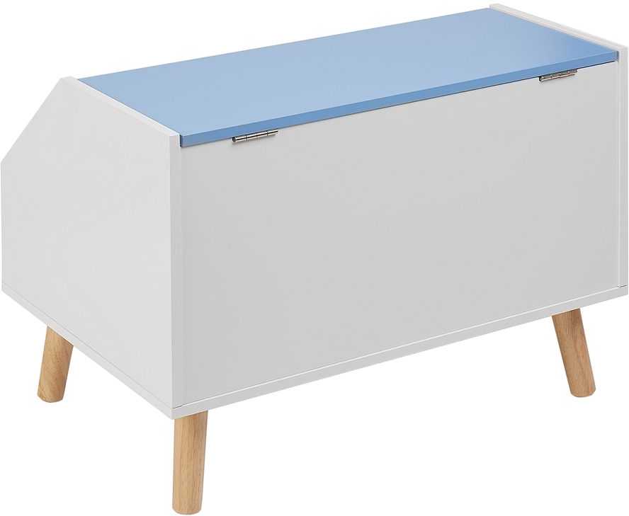 Beliani Žaislų dėžė CASPER 43 cm mėlyna