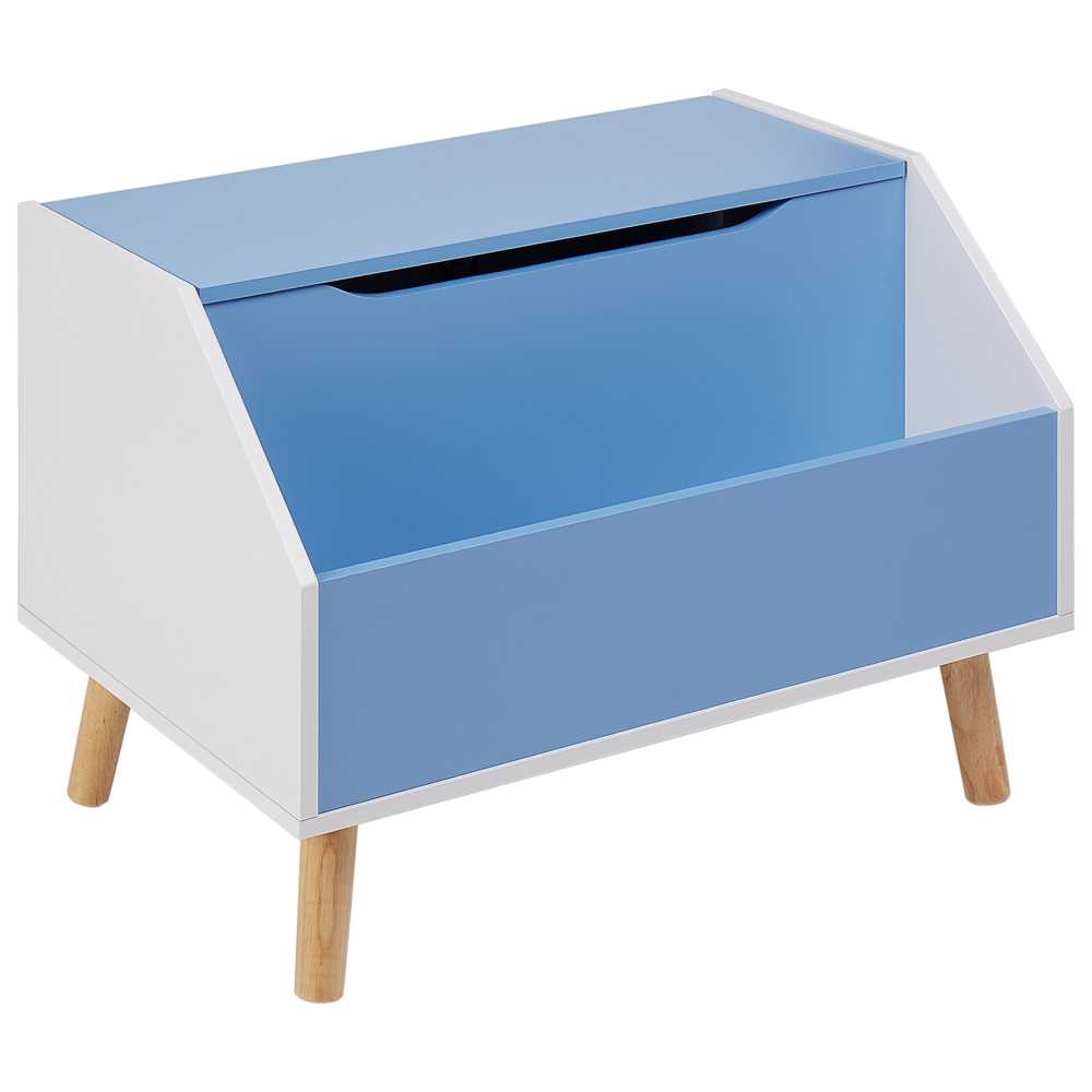 Beliani Žaislų dėžė CASPER 43 cm mėlyna