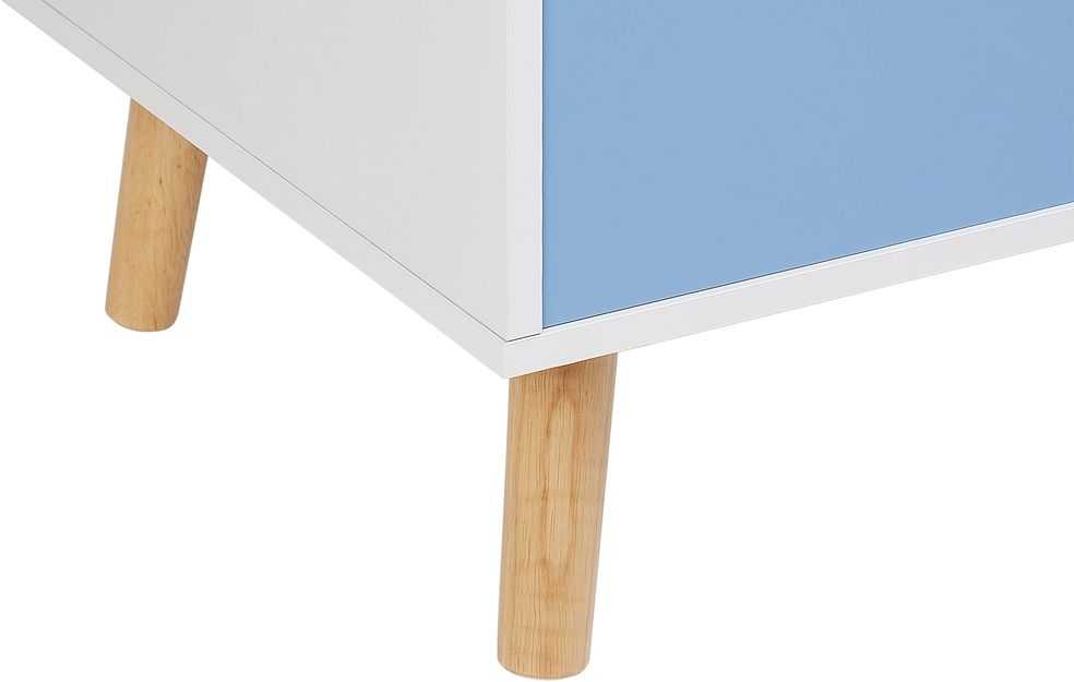 Beliani Žaislų dėžė CASPER 43 cm mėlyna