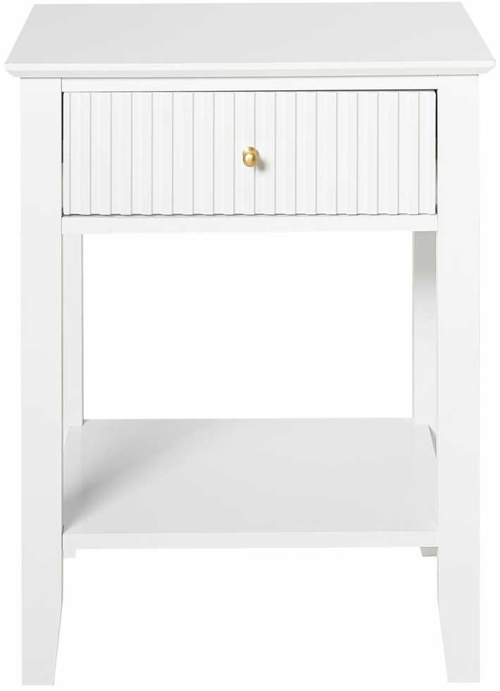 Beliani Naktinis stalelis 1 stalčiaus ASSISI baltas