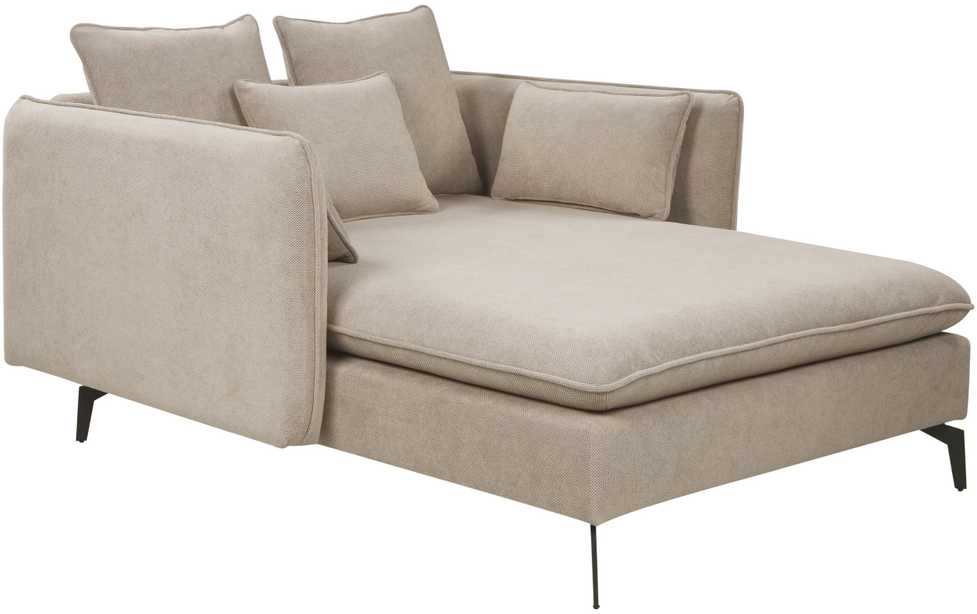 Sofa Beliani Šezlongas CHARMES smėlio pilkumo spalvos
