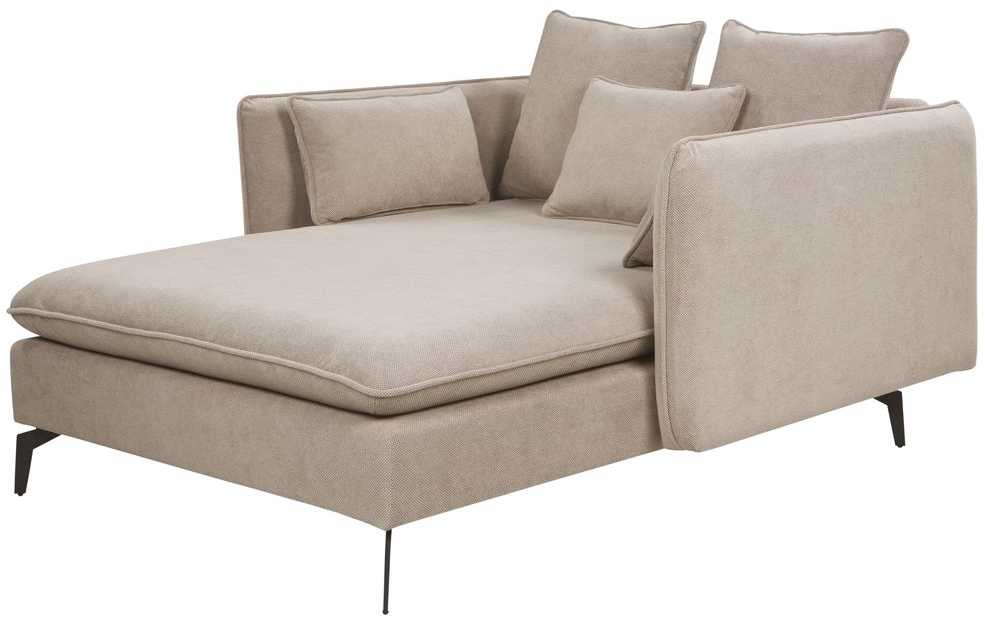 Sofa Beliani Šezlongas CHARMES smėlio pilkumo spalvos