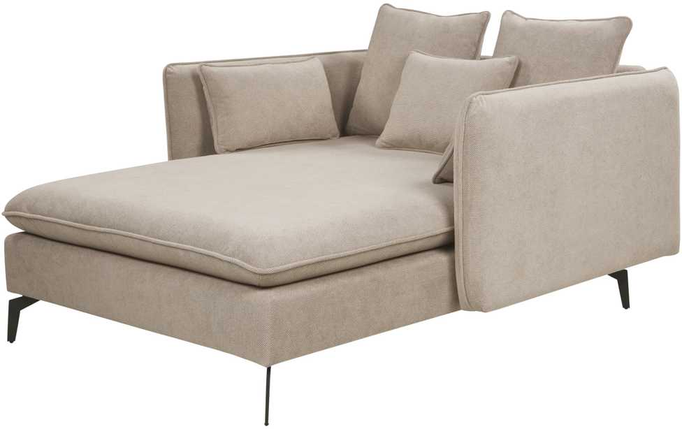 Sofa Beliani Šezlongas CHARMES smėlio pilkumo spalvos