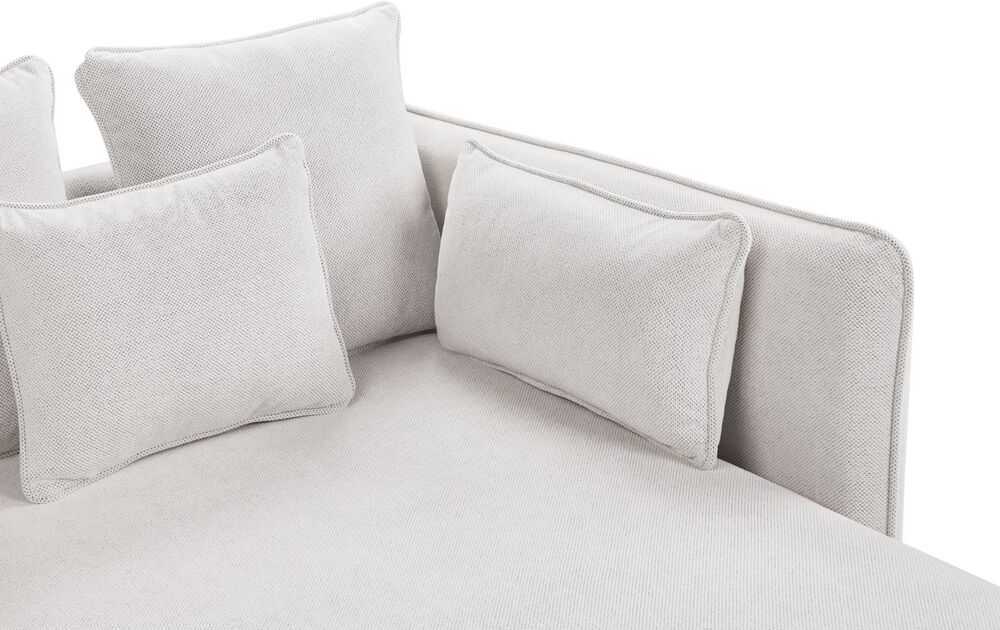 Sofa Beliani Šezlongas CHARMES šviesiai smėlio spalvos