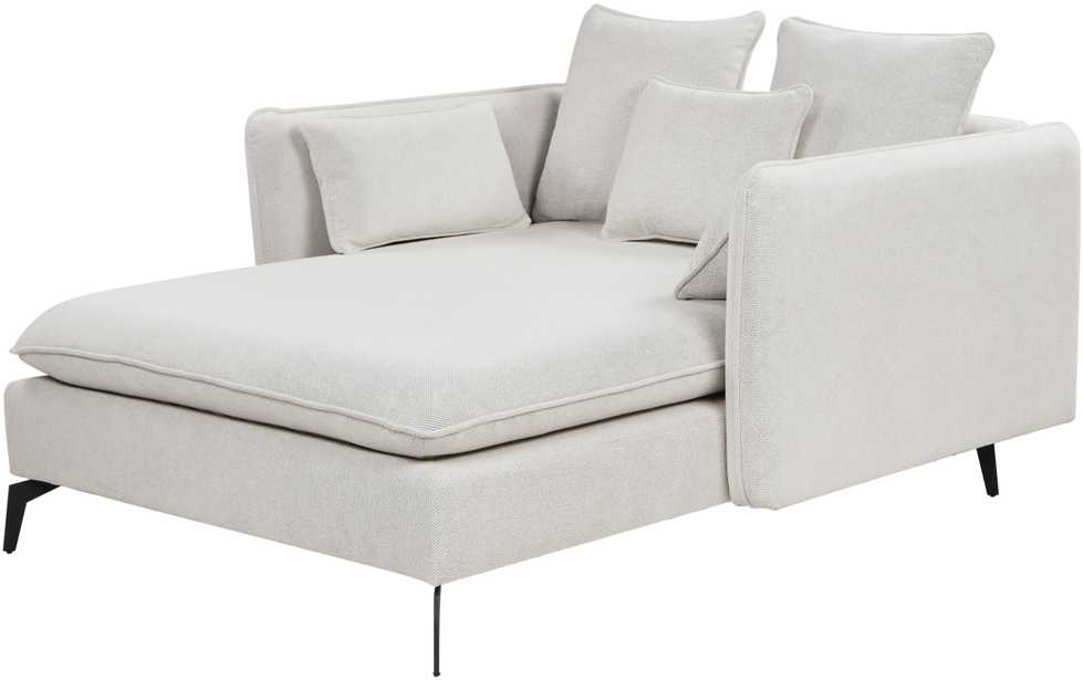 Sofa Beliani Šezlongas CHARMES šviesiai smėlio spalvos
