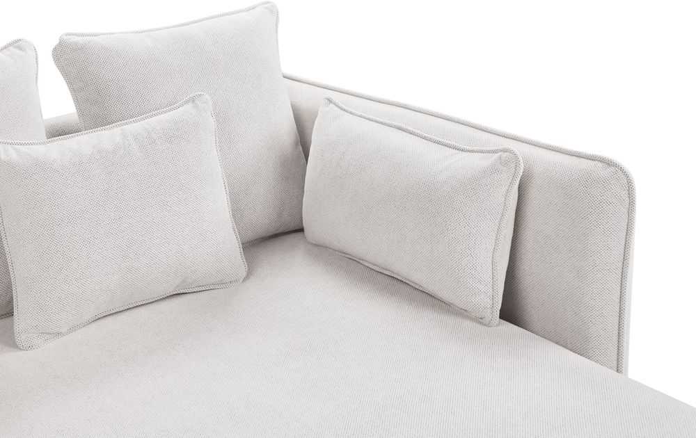 Sofa Beliani Šezlongas CHARMES šviesiai smėlio spalvos